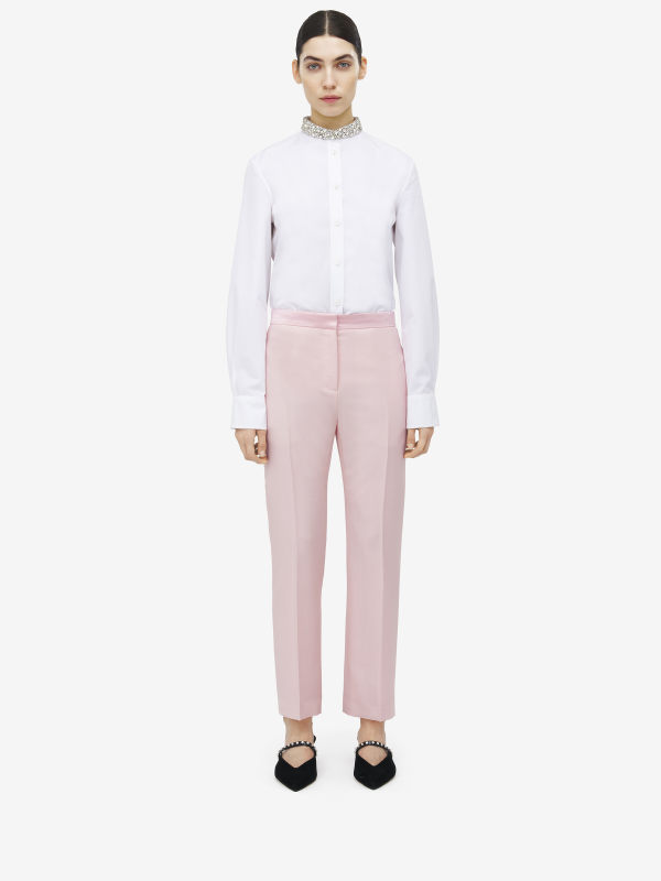 ALEXANDER MCQUEEN - Wool Mohair Cigarette Trousers - Item 842472QJAEK5009